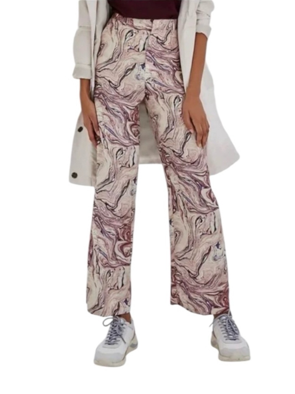 NWT Anthropologie SCOTCH & SODA Edie Tailored Wide-Leg High Rise Pants. 25